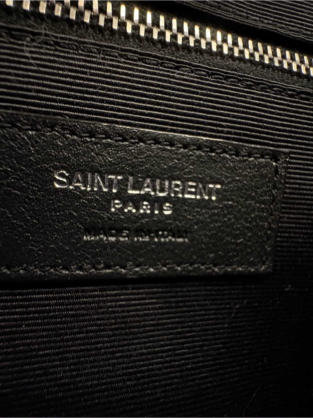 Saint Laurent Black Quilted Chevron and Diamond Envelope Shoulder Bag - Picture 13 of 15